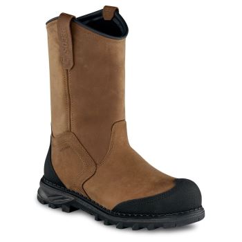 Red Wing Burnside 11-inch Waterproof Safety Toe Pull-On Veiligheidsschoenen Heren Bruin/Zwart - 4201